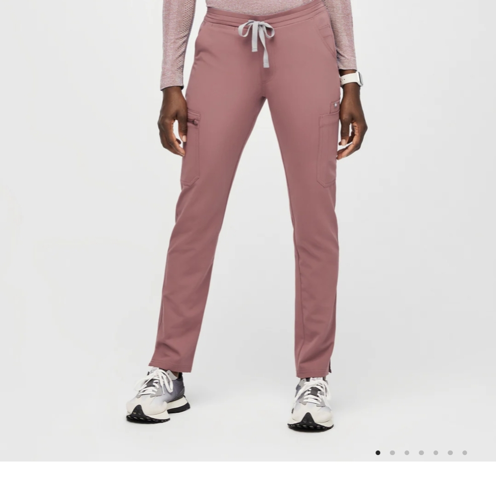 women's Mauve Yola - Skinny Scrub Pants - M/ Mauve